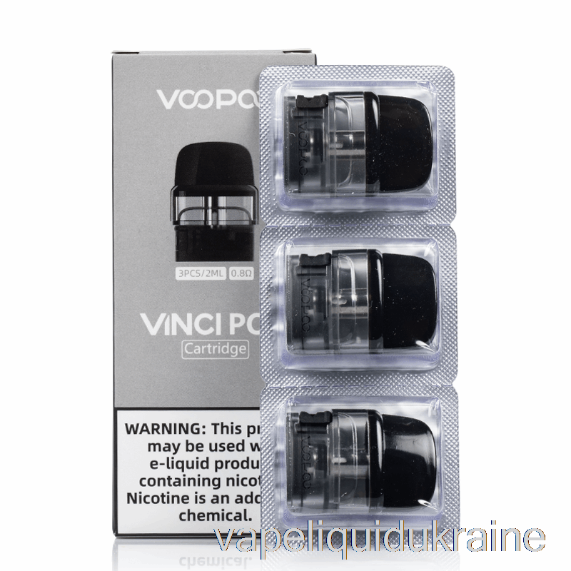 Vape Liquid Ukraine VOOPOO VINCI POD Replacement Pods [0.8ohm] 2mL VINCI Pods (NEW)